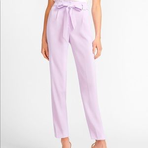 Size 4L Express High Waisted Paper Bag Ankle Pants